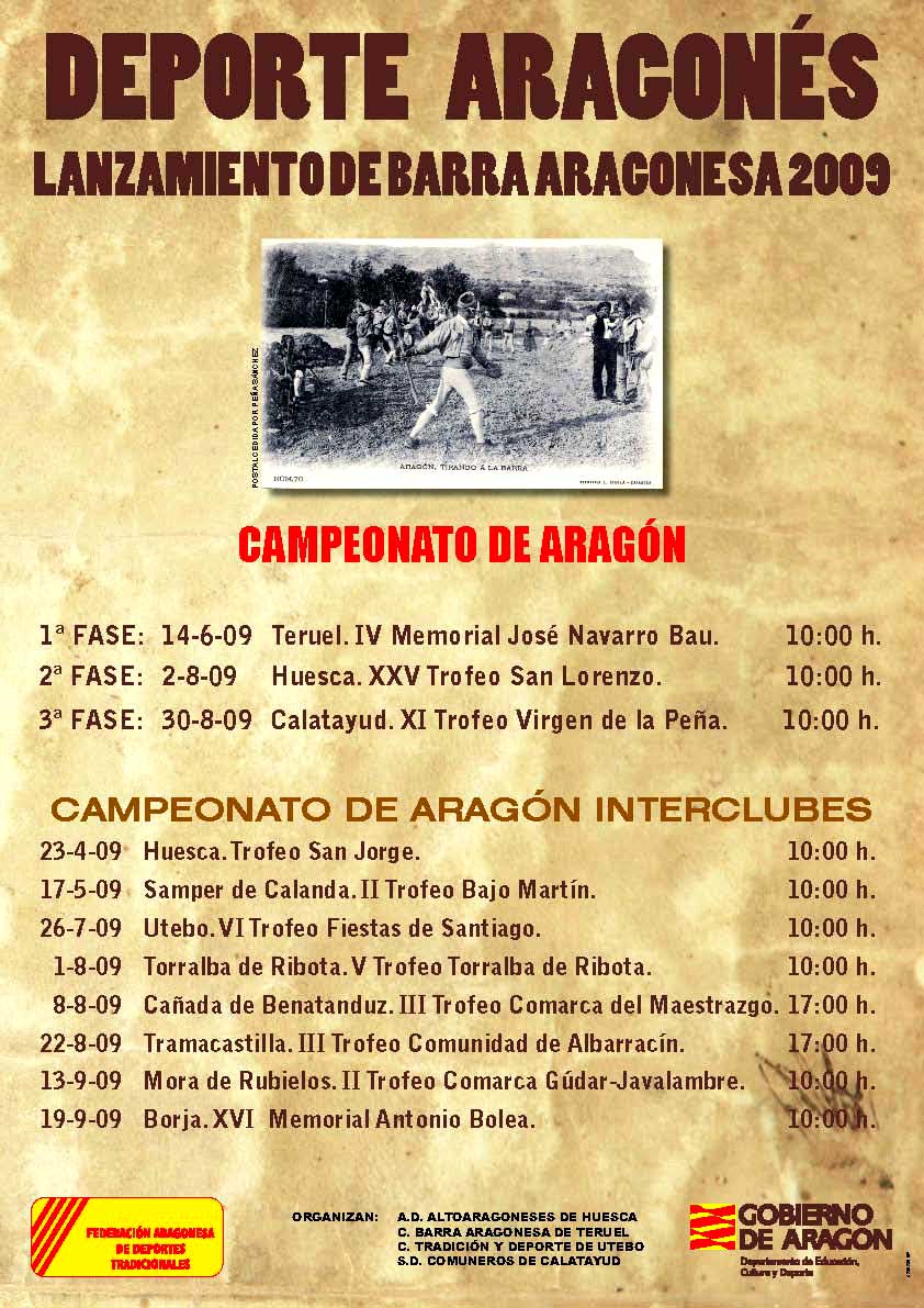 Calendario Barra Aragonesa